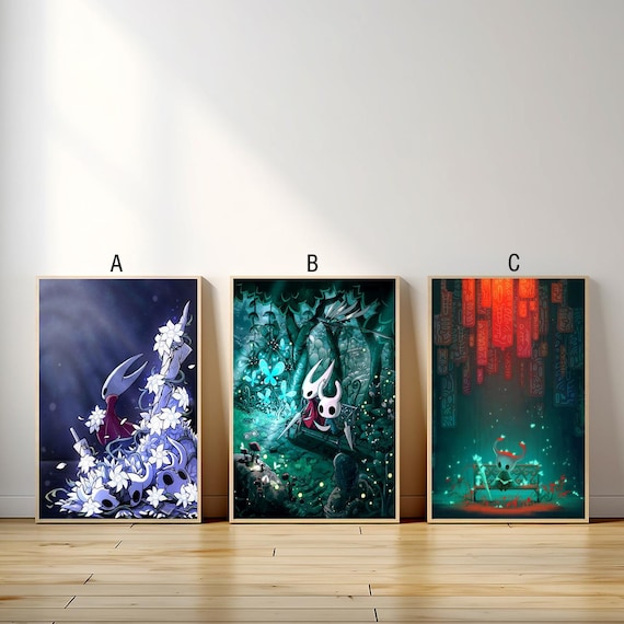 Hollow Knight Game Poster, Canvas Print, Wall Art Canvas Painting Living Room Bedroom Docor,Fan Gift