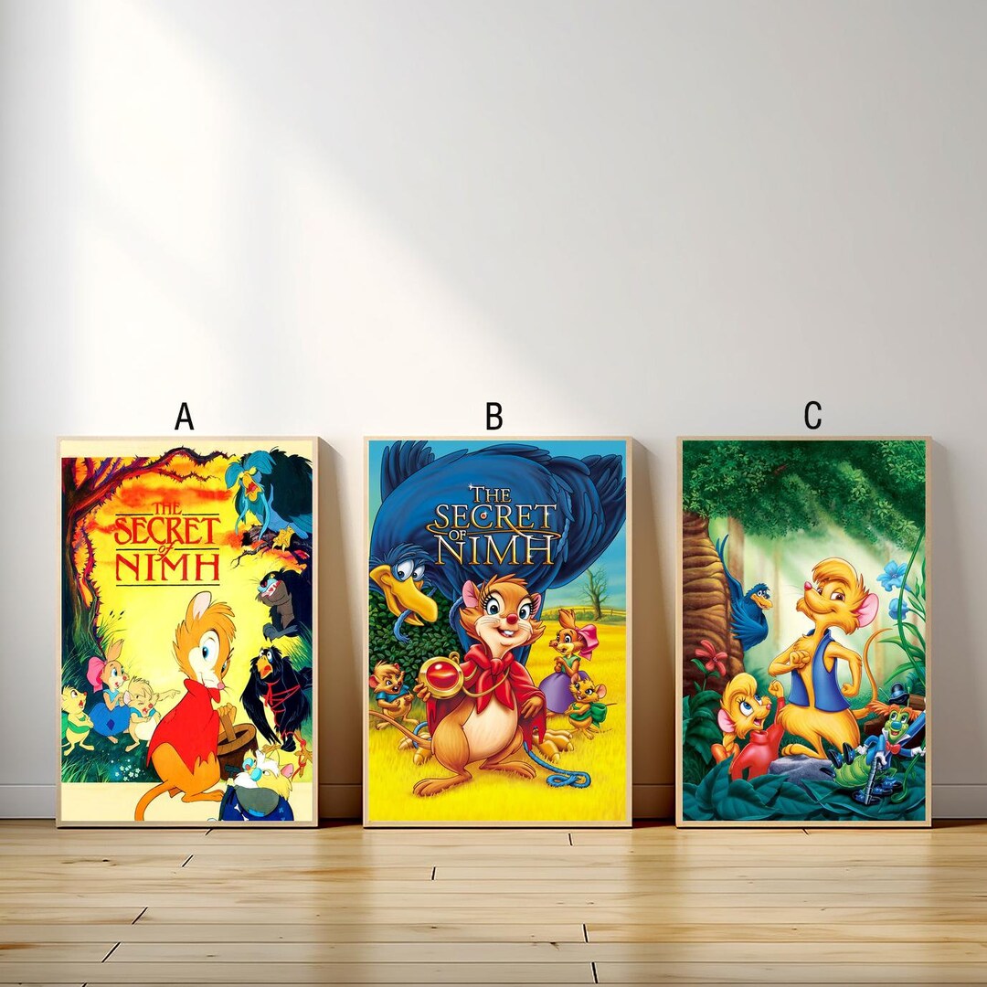 The secret of nimh movie poster canvas print wall art canvas painting