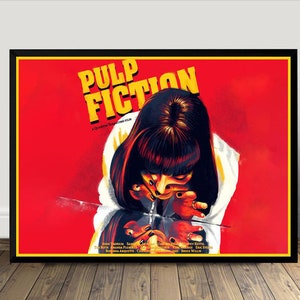 Pulp Fiction Film Poster, Leinwand Druck, Wand Kunst Leinwand Gemälde Wohnzimmer Schlafzimmer Docor