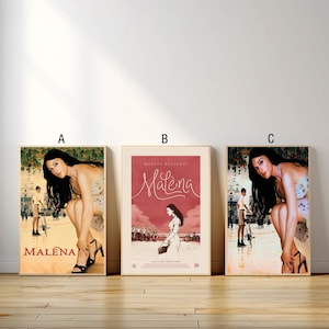 Malena Monica Bellucci Movie Poster, Canvas Print, Wall Art Canvas Painting Living Room Bedroom Docor,Fan Gift