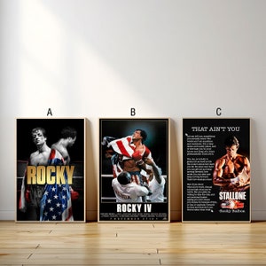 Poster del film Rocky Balboa, stampa su tela, pittura su tela per soggiorno, camera da letto, regalo per fan