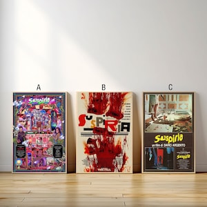 Suspiria Movie Poster, Canvas Print, Wall Art Canvas Painting Living Room Bedroom Docor,Fan Gift