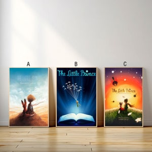 The Little Prince Movie Poster, Canvas Print, Wall Art Canvas Painting Living Room Bedroom Docor,Fan Gift