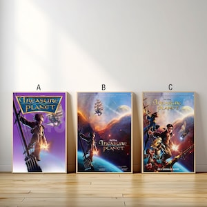 Affiche de film planète au trésor, impression sur toile, peinture sur toile d'art mural, décoration de salon et de chambre à coucher, cadeau pour fan