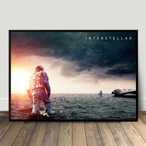 Poster del film Interstellar, stampa su tela, dipinto su tela per soggiorno, camera da letto, studio