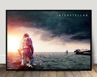 Interstellar Movie Poster, Canvas Print, Wall Art Canvas Painting Living Room Bedroom Docor
