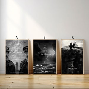 The Lighthouse Movie Poster, Canvas Print, Wall Art Canvas Painting Living Room Bedroom Docor,Fan Gift