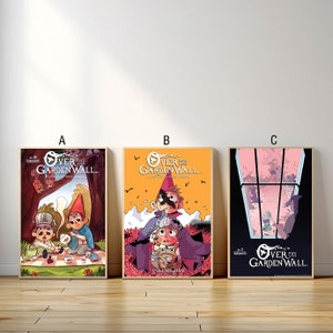 Over the Garden Wall Movie Poster, Leinwanddruck, Wand Kunst Leinwand Malerei Wohnzimmer Schlafzimmer Docor,Fan Geschenk