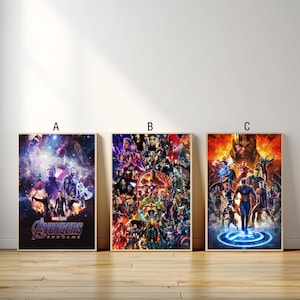 Avengers Endgame Movie Poster, Canvas Print, Wall Art Canvas Painting Living Room Bedroom Docor,Fan Gift