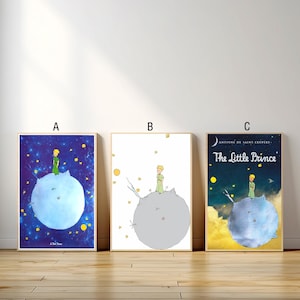 The Little Prince Novel Movie Poster, Canvas Print, Wall Art Canvas Painting Living Room Bedroom Docor,Fan Gift