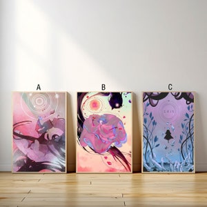 Gris Game Poster, Canvas Print, Wall Art Canvas Painting Living Room Bedroom Docor,Fan Gift