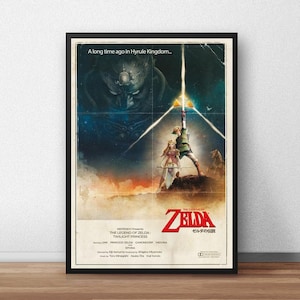 Pôster de The Legend of Zelda, impressão em tela, pintura em tela para parede, sala de estar, quarto, Docor