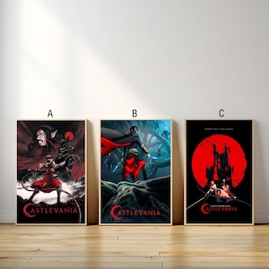Castlevania Movie Poster, Canvas Print, Wall Art Canvas Painting Living Room Bedroom Docor,Fan Gift