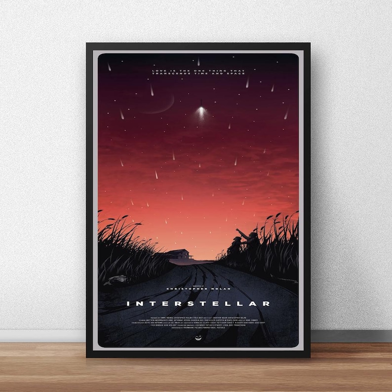 Interstellar Movie Poster, Canvas Print, Wall Art Canvas Painting ...