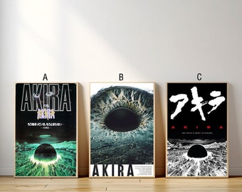 AKIRA オリジナル日本アニメポスター、マンガウォールアートプリント