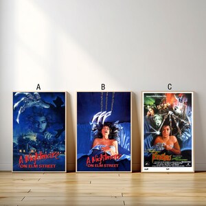 Póster de la película Pesadilla en Elm Street, impresión en lienzo, cuadro sobre lienzo para pared, decoración para sala de estar, dormitorio, regalo para fanáticos