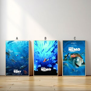 Finding Nemo Movie Poster, Canvas Print, Wall Art Canvas Painting Living Room Bedroom Docor,Fan Gift