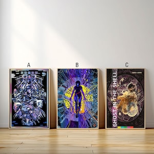 Póster de película Ghost In The Shell, impresión en lienzo, arte de pared, pintura en lienzo, sala de estar, dormitorio, médico, regalo para fanáticos