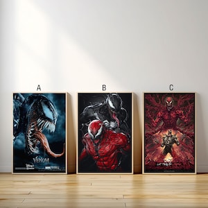 Venom Movie Poster, Canvas Print, Wall Art Canvas Painting Living Room Bedroom Docor,Fan Gift