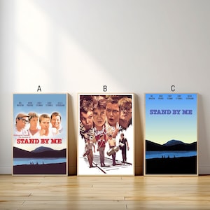 Stand by Me Movie Poster, Canvas Print, Wall Art Canvas Painting Living Room Bedroom Docor,Fan Gift