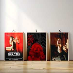Twin Peaks Fire Walk With Me Movie Poster, Canvas Print, Wall Art Canvas Painting Living Room Bedroom Docor,Fan Gift