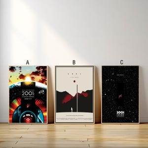 2001 A Space Odyssey Movie Poster, Canvas Print, Wall Art Canvas Painting Living Room Bedroom Docor,Fan Gift