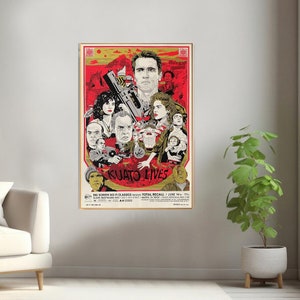 Total Recall Movie Poster, Canvas Print, Wall Art Canvas Painting Living Room Bedroom Docor,Fan Gift