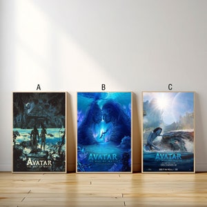 Avatar the Way of Water Movie Poster, Canvas Print, Wall Art Canvas Painting Living Room Bedroom Docor,Fan Gift