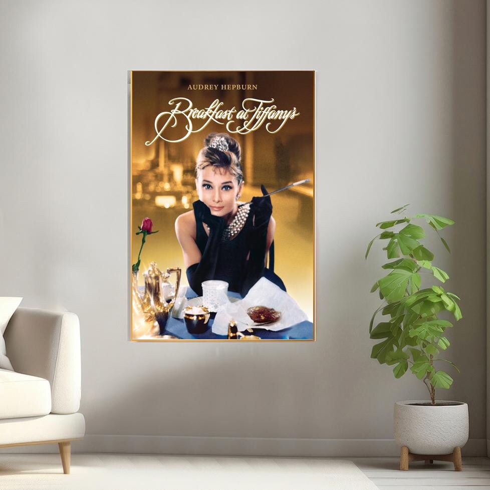 Breakfast at Tiffany's Movie Poster, Canvas Print, Wall Art Canvas ...