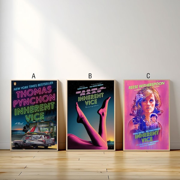 Inherent Vice Movie Poster, Canvas Print, Wall Art Canvas Schilderij Woonkamer Slaapkamer Docor, Fan Gift