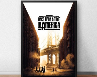 Once Upon A Time In America Movie Poster, Canvas Print, Wall Art Canvas Painting Living Room Bedroom Docor