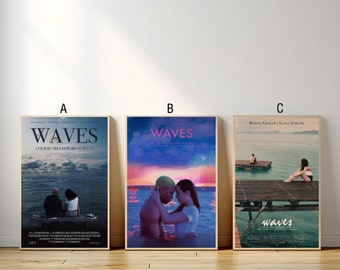 Waves Movie Poster, Canvas Print, Wall Art Canvas Painting Living Room Bedroom Docor,Fan Gift