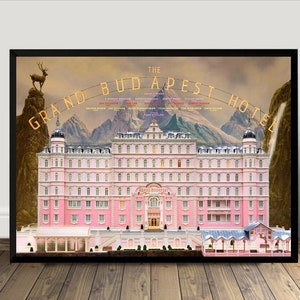 The Grand Budapest Hotel Movie Poster, Leinwanddruck, Wand Kunst Leinwand Malerei Wohnzimmer Schlafzimmer Docor