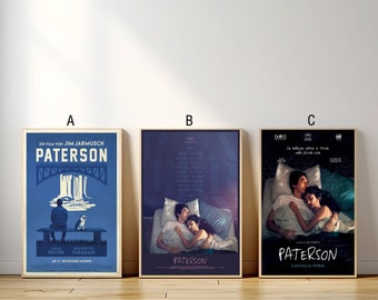 Paterson Movie Poster, Canvas Print, Wall Art Canvas Painting Living Room Bedroom Docor,Fan Gift