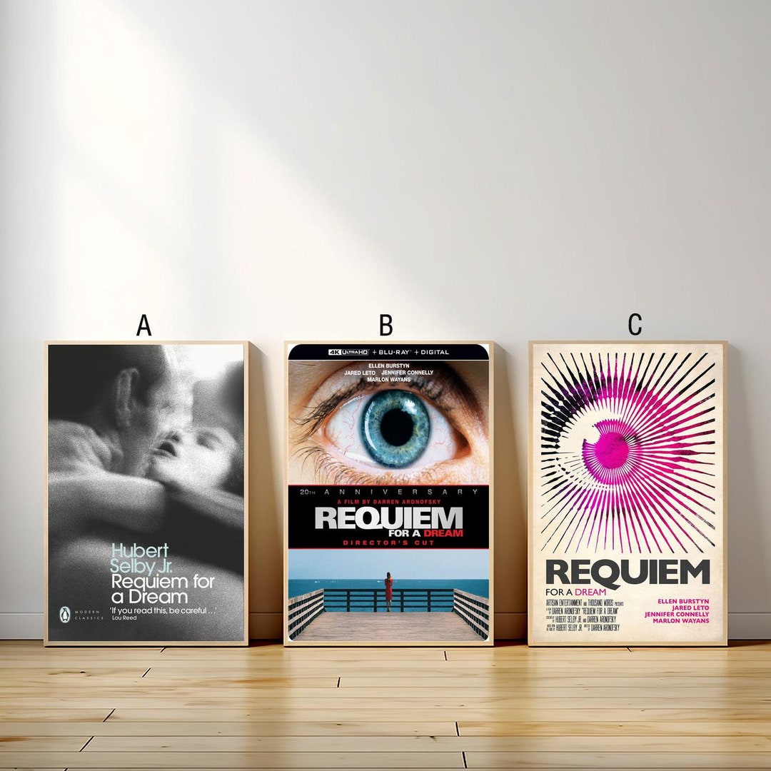 Requiem for a Dream Movie Poster, Canvas Print, Wall Art Canvas ...