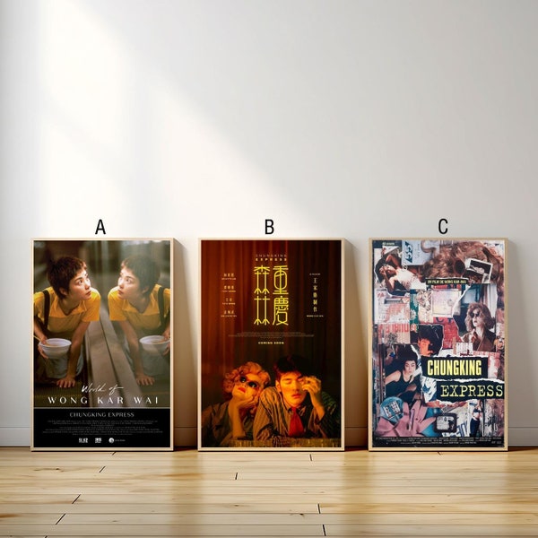 Chungking, póster de película exprés, impresión en lienzo, arte de pared, pintura en lienzo, sala de estar, dormitorio, médico, regalo para fanáticos