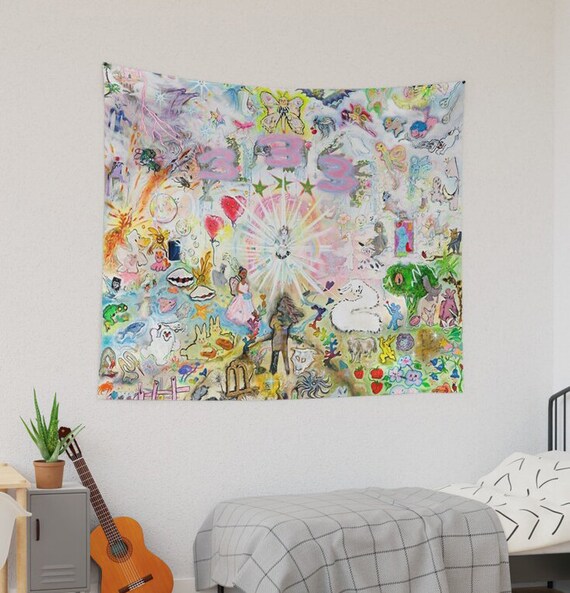 333 Bladee Album Cover Tapestry Meme Tapestries Funny Tapestry for