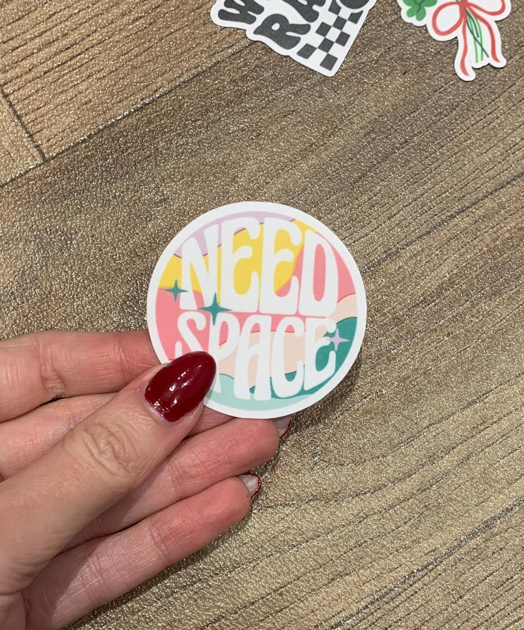 Need Space Sticker: Retro Matte Laminated Die Cut Sticker - Etsy