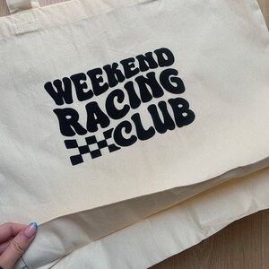 Formula 1, Motorsport Racing Inspired Puff Vinyl Tote Bag - Weekend ...