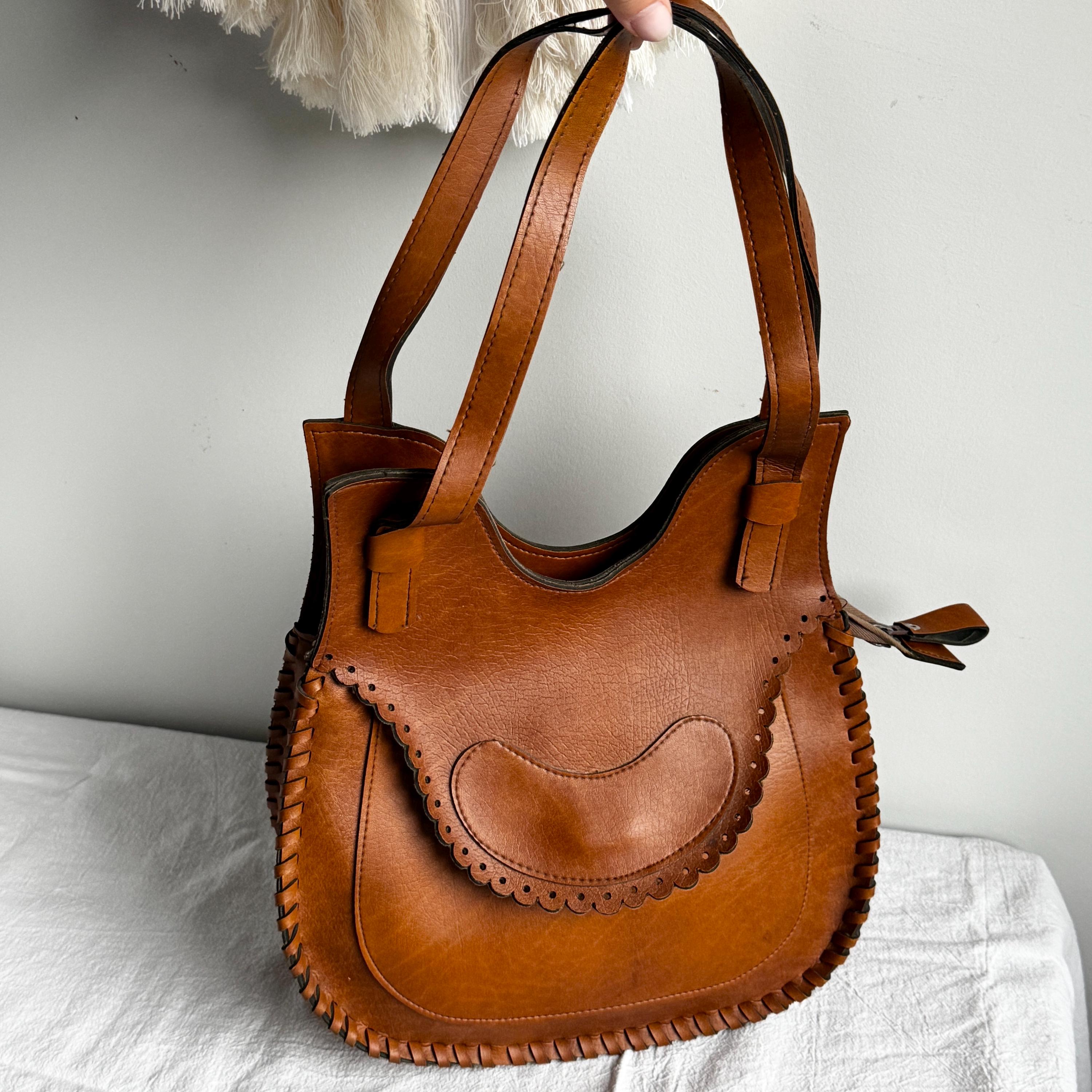 70s leather bag - Etsy 日本