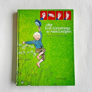 Rare 1977 Swedish Emil i Lönneberga Book by Astrid Lindgren Adapted by Helena Renvall | Deaf-Friendly Educational Edition