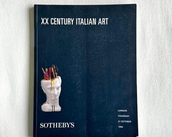 Sotheby’s Auction Catalog 1999 XX Century Italian Art | Modern Art Book with Gino Severini, Salvo, Martini, Warhol, Futurism