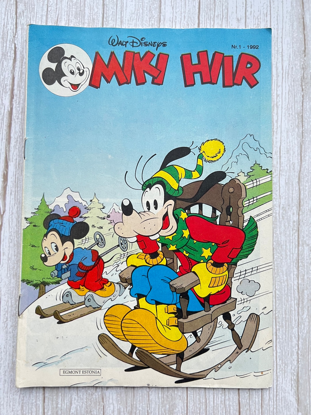 Rare 1992 Mickey Mouse Comic No. 1 - Egmont Estonia - Vintage