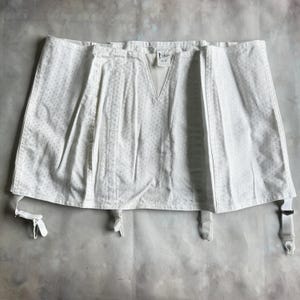 Vintage ULLA Open-Bottom Girdle • West German Cotton Shapewear • GR 88 (36 EU) • Boned Bridal Lingerie with Garters • Deadstock