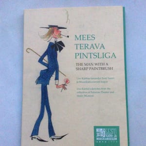 Set di carte artistiche da collezione: "L'uomo con un pennello affilato" di Uno Kärbis, Museo estone del teatro e della musica