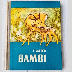 Bambi de Felix Salten, 1965, édition estonienne, livre illustré vintage pour enfants, excellent état