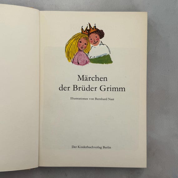 Vintage Märchen Der Brüder Grimm Book GDR | Illustrated by