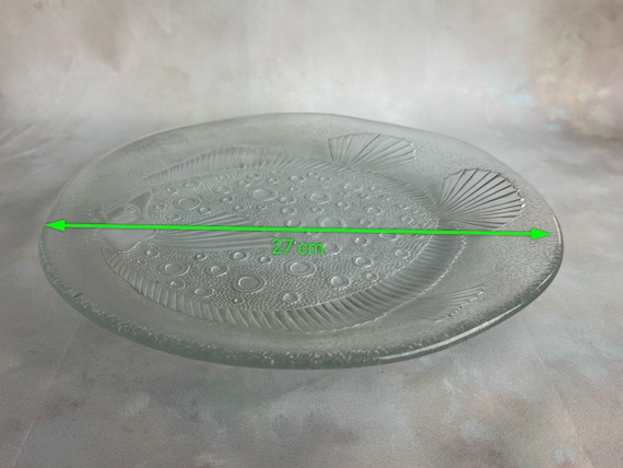 Vintage Kosta Boda Flounder Fish Plate by Göran Wärff - Swedish