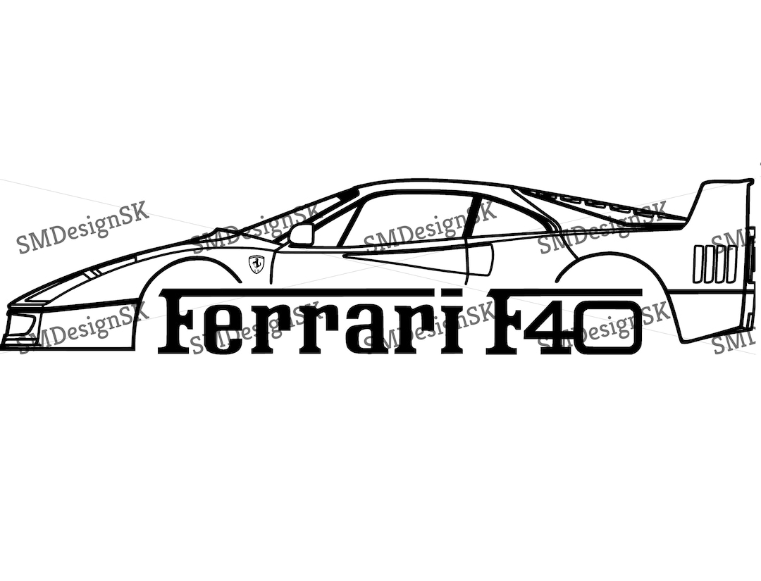 Ferrari - GC-422 Ferrari250GT/F40限定版画サイン額装済作家平