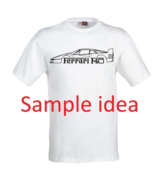 Car Svg Eps Png Jpg Ferrari F40 Svg Illustration Car Vector